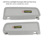 Car Sun Visor Covers For Honda Civic 2006-2011 Driver&Passenger Light Gray Pair