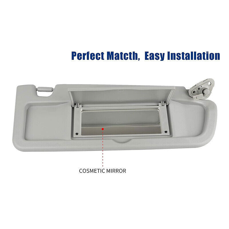 Car Sun Visor Covers For Honda Civic 2006-2011 Driver&Passenger Light Gray Pair