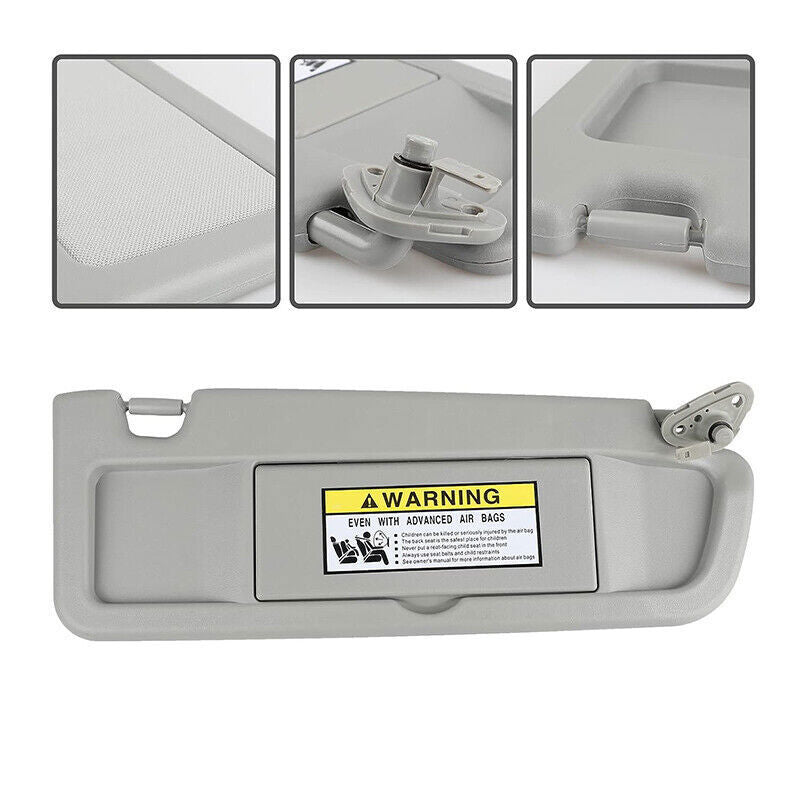 Car Sun Visor Covers For Honda Civic 2006-2011 Driver&Passenger Light Gray Pair
