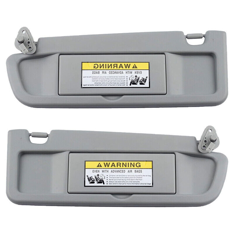 Car Sun Visor Covers For Honda Civic 2006-2011 Driver&Passenger Light Gray Pair