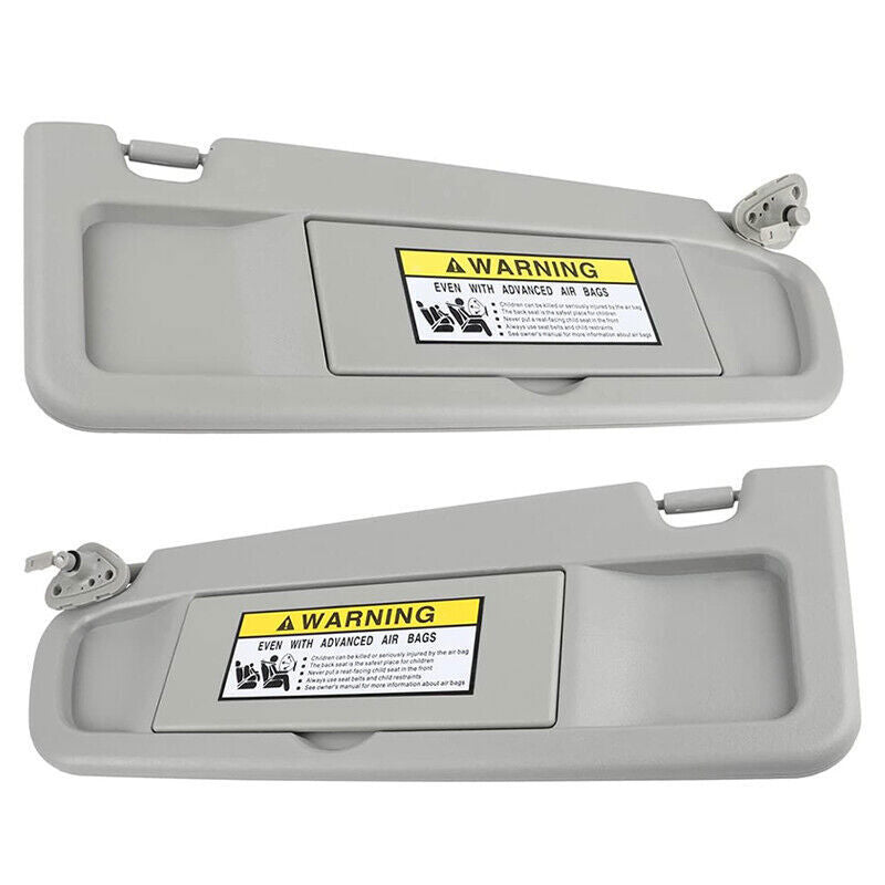 Car Sun Visor Covers For Honda Civic 2006-2011 Driver&Passenger Light Gray Pair