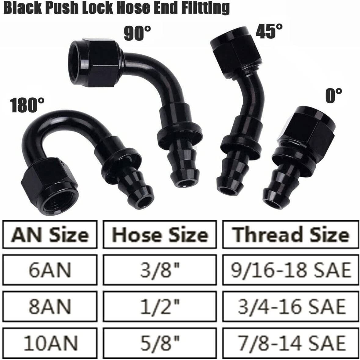 25Ft 3/8'' LS SWAP Fuel Injection Line Kit Complete Conversion EFI FI Fitting US