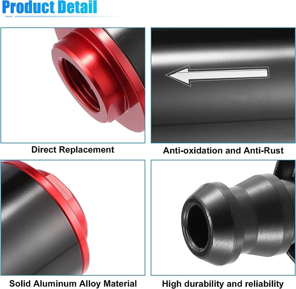 AN6 AN8 AN10 Inline Fuel Filter High Flow 30 Micron Cleanable Billet 58mm