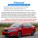 4PCS Engine Motor & Trans Mount Fit For 2013-2019 Nissan Sentra 1.8L Auto