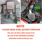Black 3" Cold Air Intake Filter Induction Kit Pipe Power Flow Hose System US New