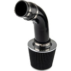 Black 3" Cold Air Intake Filter Induction Kit Pipe Power Flow Hose System US New