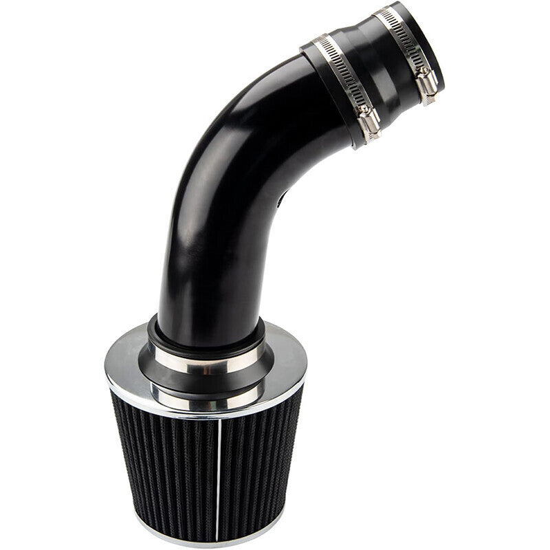 Black 3" Cold Air Intake Filter Induction Kit Pipe Power Flow Hose System US New