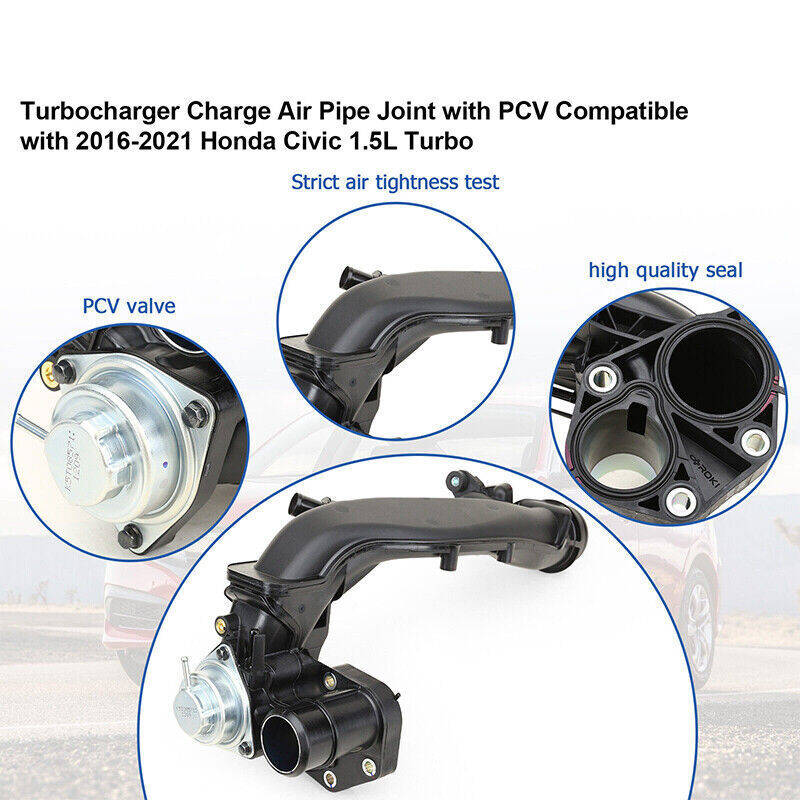 Turbocharger Charge Air Pipe Joint Assembly For 16-20 Honda Civic 1.5L 172705AAH