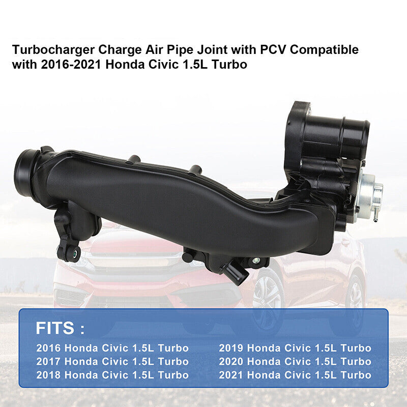 Turbocharger Charge Air Pipe Joint Assembly For 16-20 Honda Civic 1.5L 172705AAH