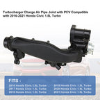 Turbocharger Charge Air Pipe Joint Assembly For 16-20 Honda Civic 1.5L 172705AAH