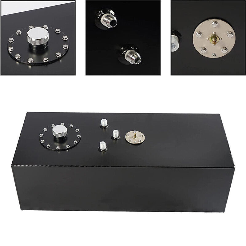 19 GALLON/72L ALUMINUM LIGHT SLIM FUEL/GAS TANK CELL+LEVEL SENDER+NECK TOP-FEED
