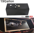 19 GALLON/72L ALUMINUM LIGHT SLIM FUEL/GAS TANK CELL+LEVEL SENDER+NECK TOP-FEED
