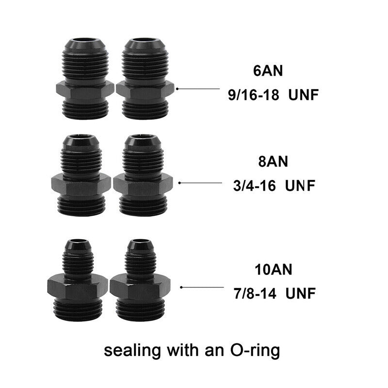 Aluminum High Flow 58mm Inline Fuel Filter 100 Micron AN6 AN8 AN10 Adapter