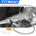 Transmission Dipstick Stainless Braided Hose for Chevy GM TH350 TH-400 700R4 SBC