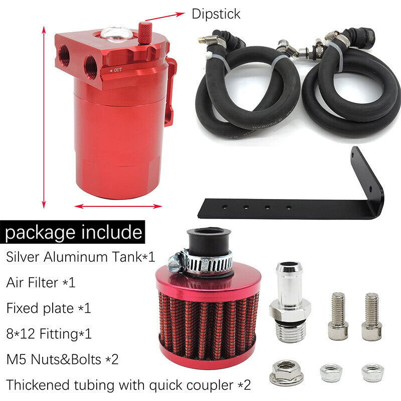 Oil Catch Aluminum Can Kit Baffled with Air Filter For 2011-2021 Ford F150