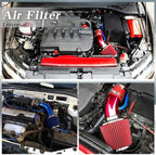Car Cold Air Intake Filter Induction Kit 3" Pipe Aluminum Power Flow Hose System