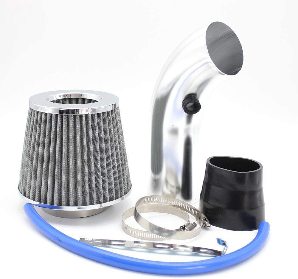 Car Cold Air Intake Filter Induction Kit 3" Pipe Aluminum Power Flow Hose System