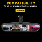 Universal Car Interior 10" Rearview Rear View Mirror Wide-angle Inside Truck NEW