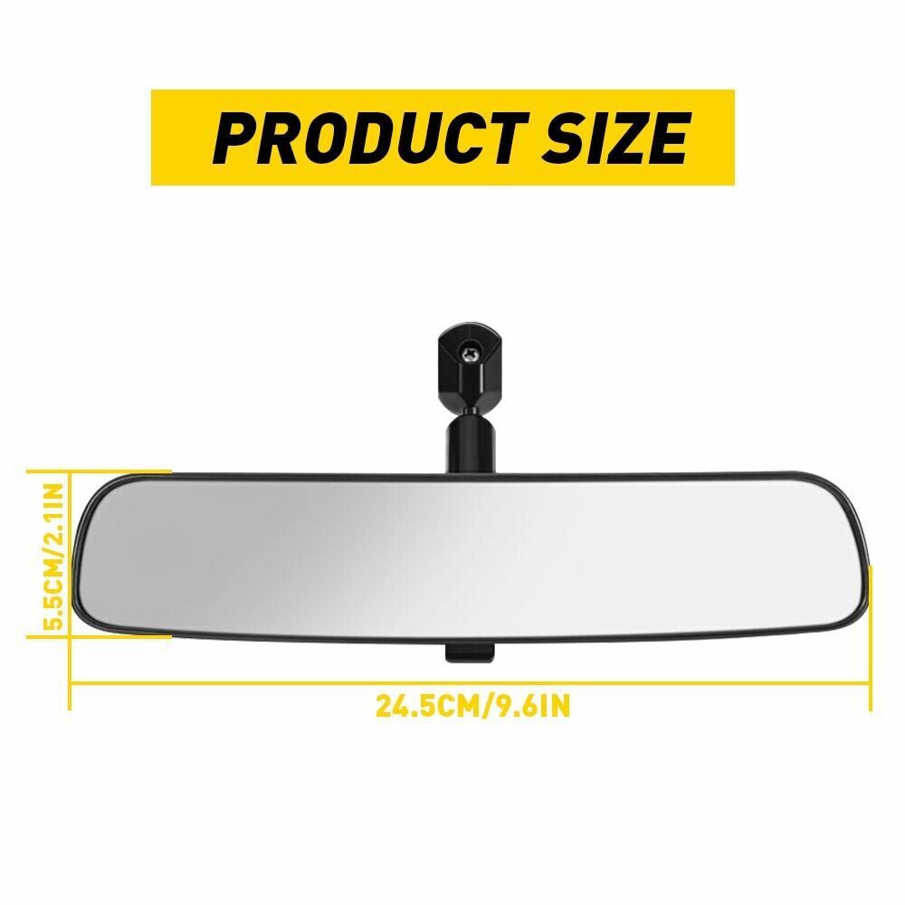 Universal Car Interior 10" Rearview Rear View Mirror Wide-angle Inside Truck NEW