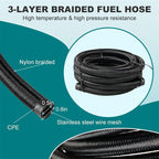 AN10 Inlet Oil Catch Can Reservoir Tank Dual Breather Filter Baffled Tank Kit