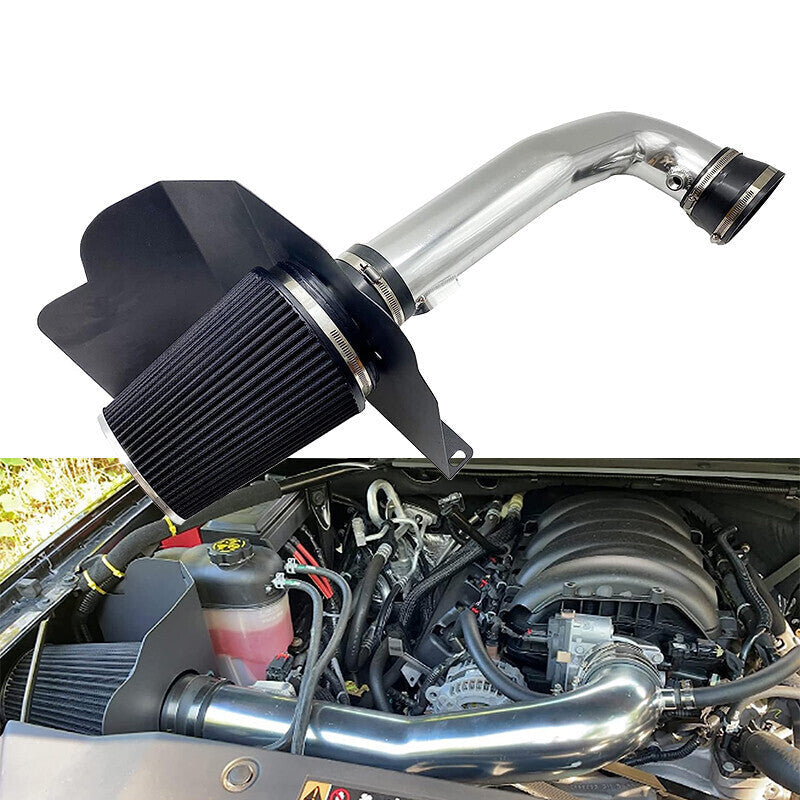 Cold Air Intake Kit W/ Filter Heat Shield for 2014-2019 Chevy/GMC V8 5.3L 6.2L