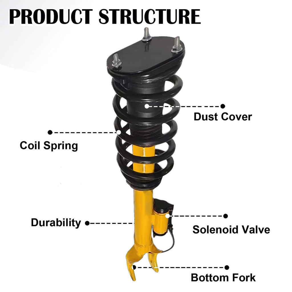 2x Front Shock Struts w/Electric For Jeep Grand Cherokee Overland SRT8 2012-2015