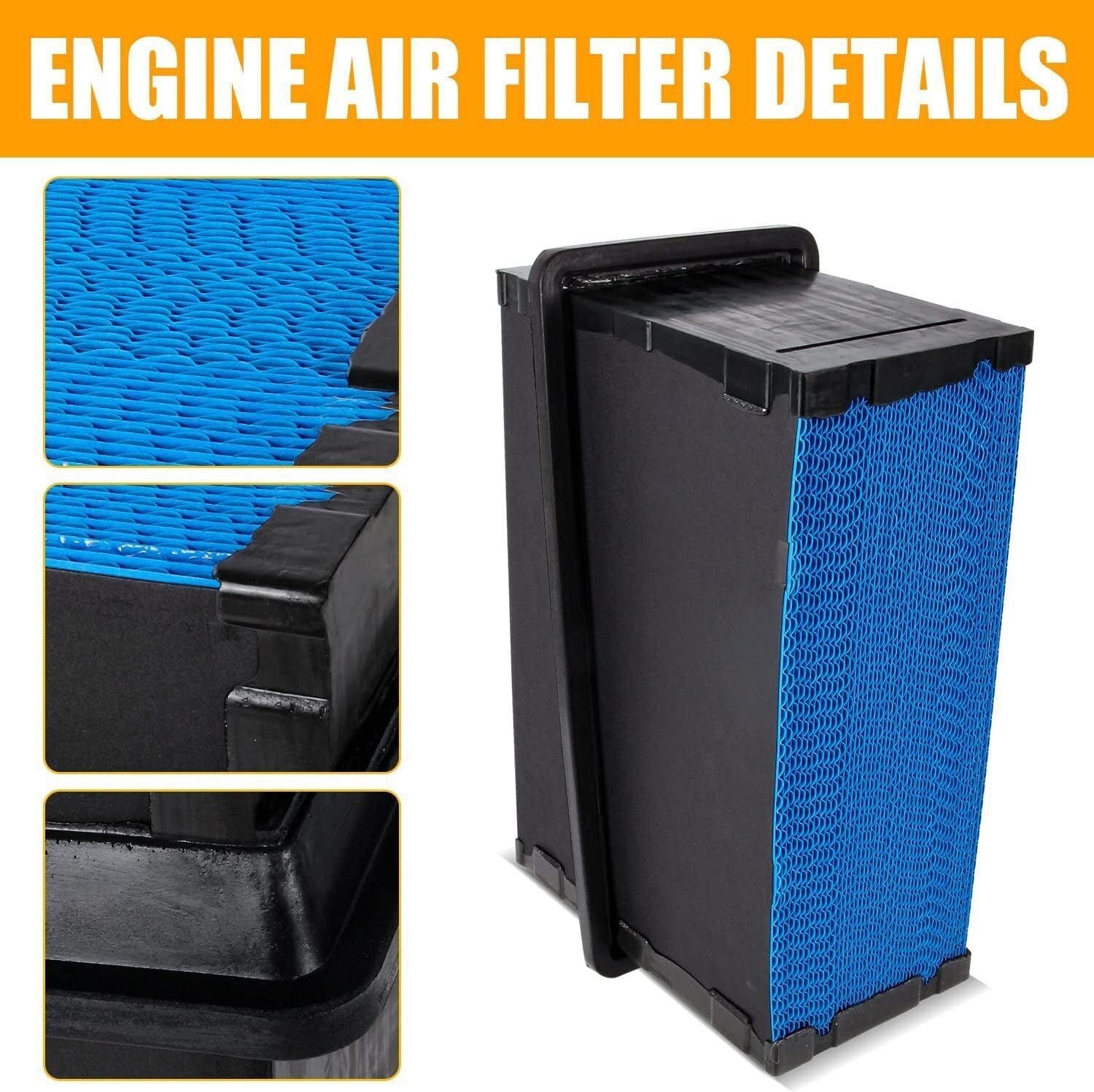4 Pcs P621725 Engine Air Filter For Kenworth T680 T880 & Peterbilt 567 579 Truck