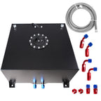 Universal 20 Gallon 79L Fuel Cell Tank with Cap/Level Sender/12FT Oil Feed Line