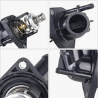 Engine Water Pump Outlet +Thermostat For Chevy Silverado Sierra 4.3L 5.3L 6.2L