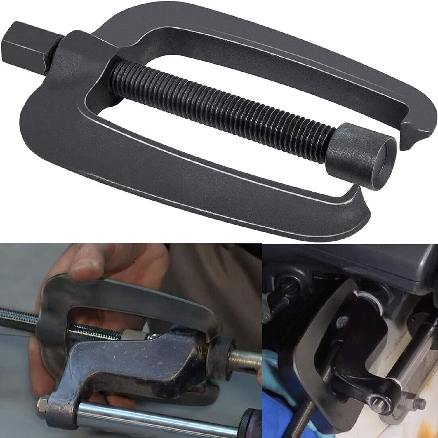 Hydraulic Steering Support Bracket Puller Steel Fits for Seastar, Uflex Black