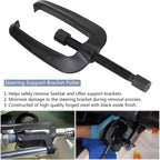 Hydraulic Steering Support Bracket Puller Steel Fits for Seastar, Uflex Black