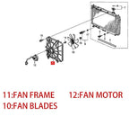Radiator Cooling Fans & AC Condenser Fan For 2012-2016 Honda CR-V 2.4L LH&RH