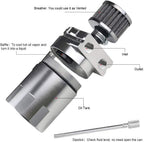 Universal Oil Catch Can Kit Reservoir Tank Engine Polish Baffled Aluminum Silver