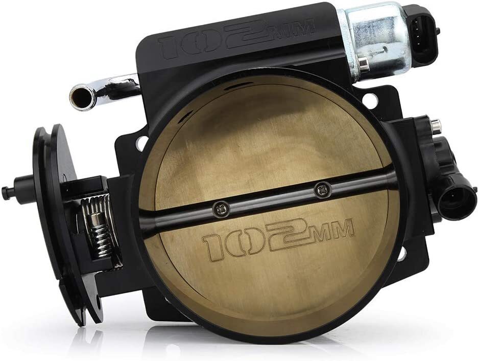 102mm 4 Bolt Throttle Body W/ TPS IAC+Throttle Bracke For GM Gen III LS1 LS2 LS6