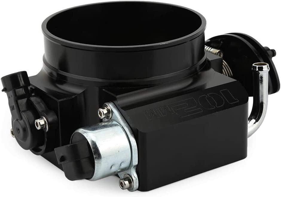102mm 4 Bolt Throttle Body W/ TPS IAC+Throttle Bracke For GM Gen III LS1 LS2 LS6