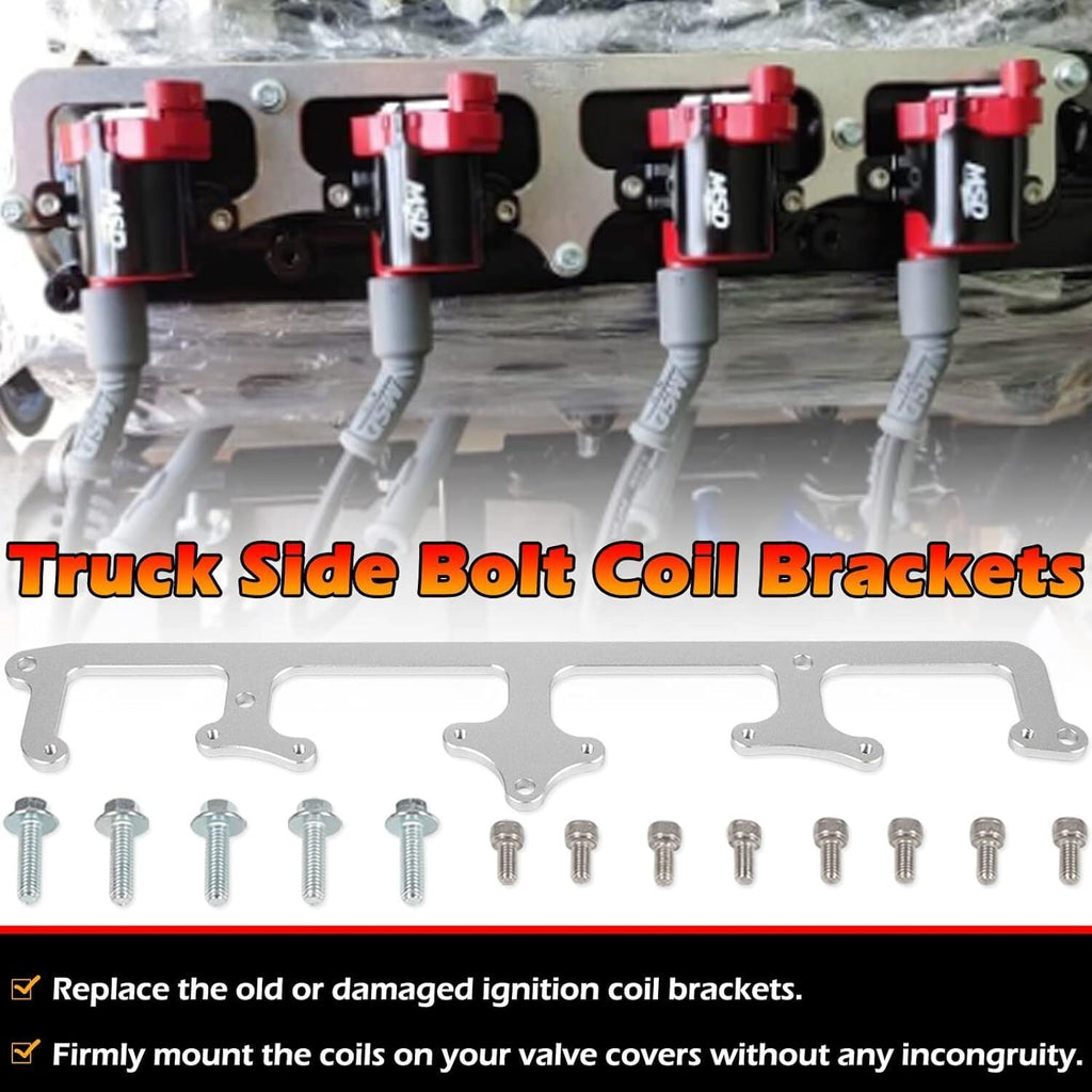 LS1 Billet Aluminum Coil Brackets for D585 Heat-sink Truck Coils 4.8 5.3 5.7 6.0