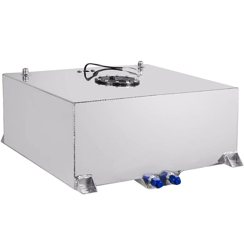 20 Gallon/80L Fuel Cell Gas Tank Polished Aluminum + Level Sender& Cap