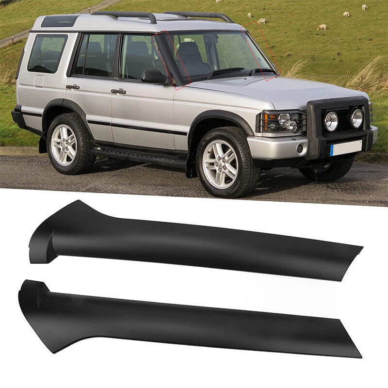 Pair WINDSCREEN A Post Pillar Trim L&R Black For LAND ROVER DISCOVERY 2 99-03 04