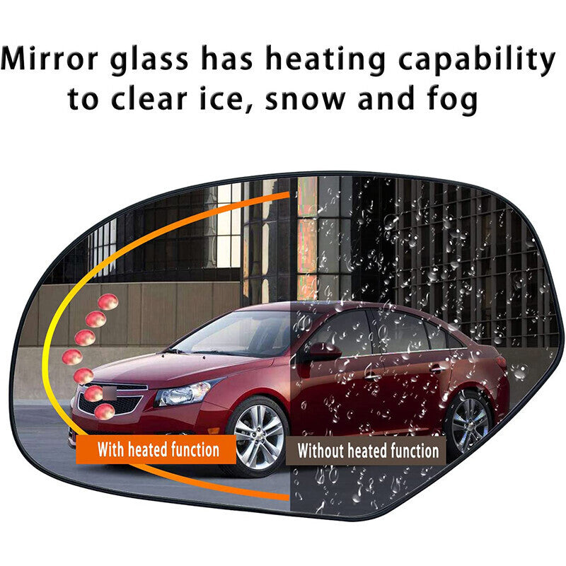 Mirror Glass Heated Turn Signal Driver Side LH for 2007-2014 Chevy GMC Cadillac