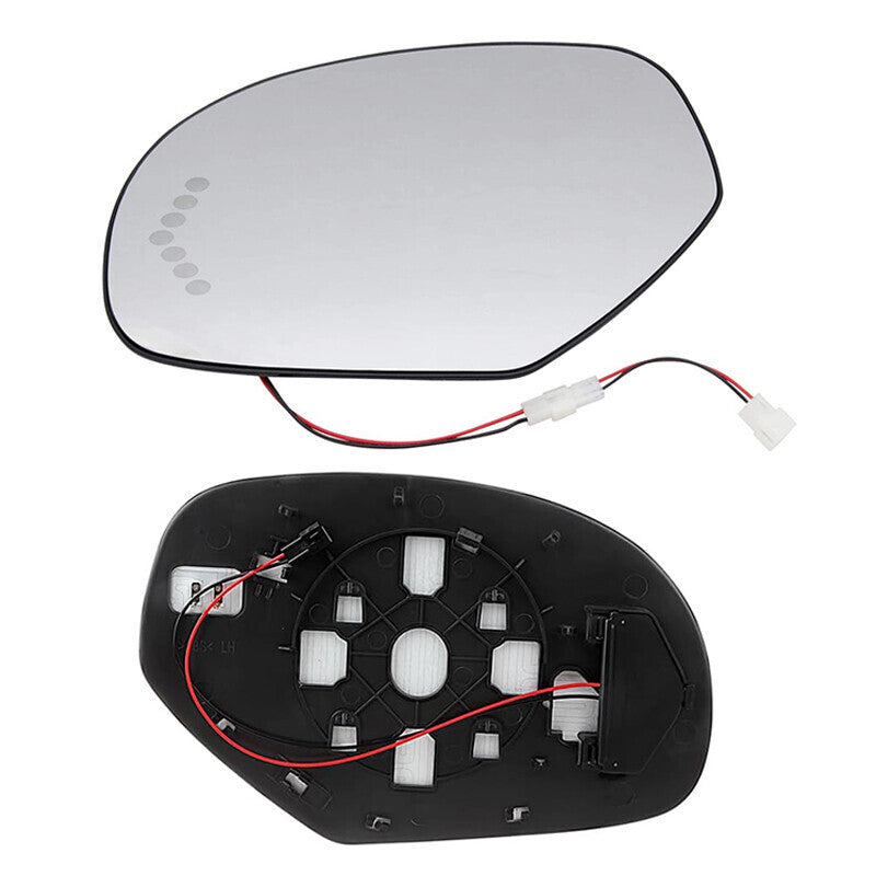 Mirror Glass Heated Turn Signal Driver Side LH for 2007-2014 Chevy GMC Cadillac