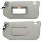 Left Driver Gray Sun Visor With Lamp for Nissan Pathfinder 2013-2018 96401-9PB0A