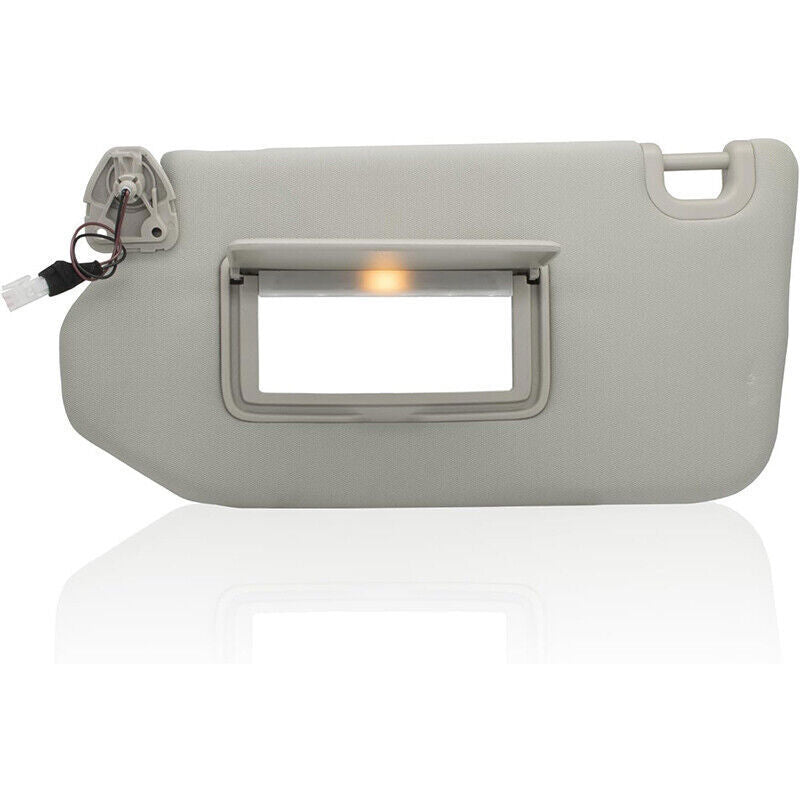 Left Driver Gray Sun Visor With Lamp for Nissan Pathfinder 2013-2018 96401-9PB0A