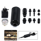 Fuel Pressure Regulator Gauge Filter Fitting Black For 2001–2006 BMW E46 M3 3.2