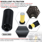 Fuel Pressure Regulator Gauge Filter Fitting Black For 2001–2006 BMW E46 M3 3.2