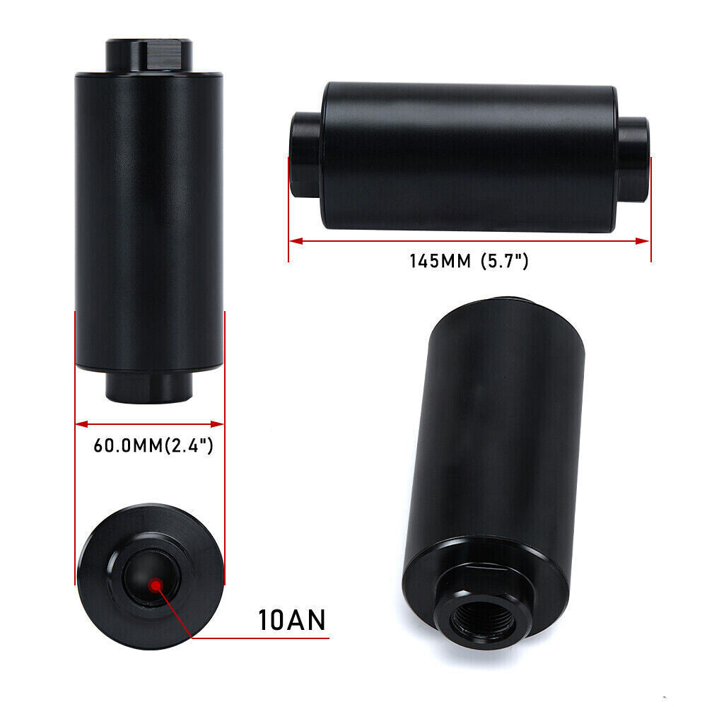 Fuel Pressure Regulator Gauge Filter Fitting Black For 2001–2006 BMW E46 M3 3.2