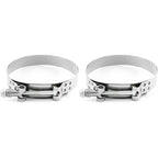 2 x 3.5" Stainless Steel T Bolt Clamp Turbo Intake 3-1/2" Silicone Hose Clamp