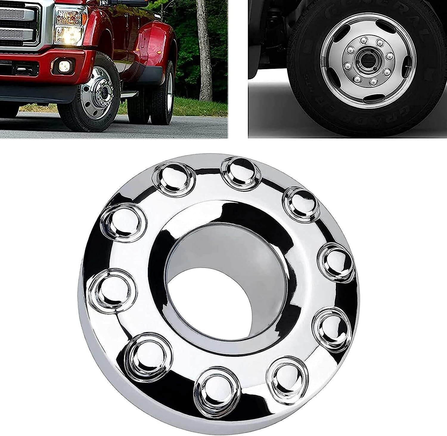 1X Super Duty Wheel Center Hub Caps Dually 10 Lug 5C3Z1130NA For 05-16 F450 F550