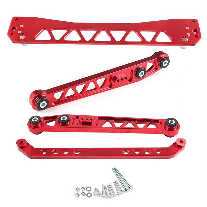 Rear Lower Control Arms Subframe Brace Tie Bar for EK 96-00 Alumnium