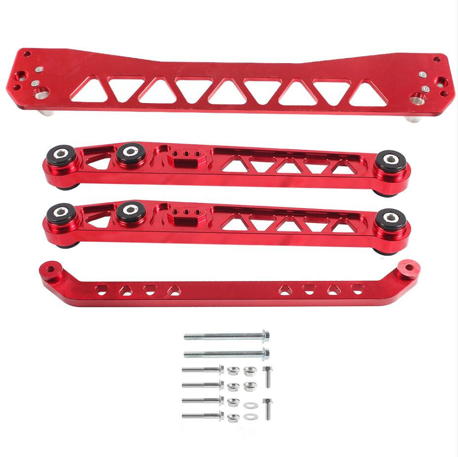 Rear Lower Control Arms Subframe Brace Tie Bar for EK 96-00 Alumnium