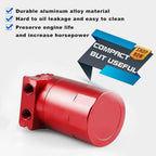 Oil Catch Can Kit Red Tank for 11-21 Ford F150 5.0L Raptor 2.7L 3.5L Ecoboost